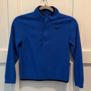 Nike Royal Blue Fleece 1/4 zip up Top size small